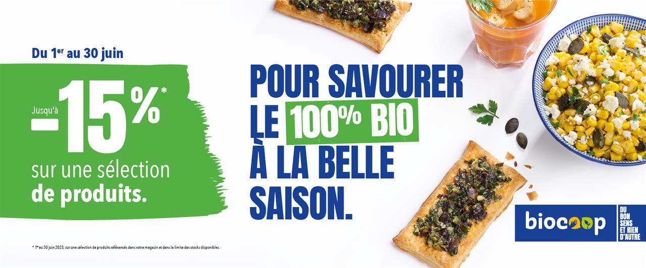 CAM Juin 2023 - Pour savourer le 100% bio à la belle saison